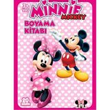 Minnie Mickey, Çocuklar Için Eğlenceli Boyama Kitabı, (+20), (Tam Sayfa Resimli Boyama Kitabı)