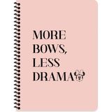 Minnie Mouse 16.5X22.5 Kareli Defter - More Bows, Less Drama (80 Yaprak) - Renkli
