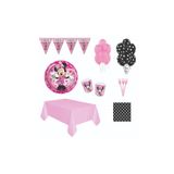 Minnie Mouse 24 Kişilik Parti Malzemeleri Seti Doğum Günü Süsleri