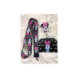 Minnie Mouse Boyun Askısı Yoyo ve Kartlık Set