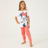 Minnie Mouse D4781-3 Kız Çocuk Pijama Beyaz - 3 - 4 Yaş