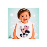 Minnie Mouse Keten Bebek Mama Önlüğü – Yumuşak, Emici, Yıkanabilir, Özel Tasarım P138