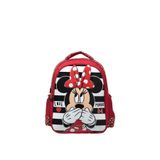 Minnie Mouse Kız Çocuk Sırt Çantası, Kırmızı, Fermuarlı Bölmeler, Yastıklı Omuz Askısı