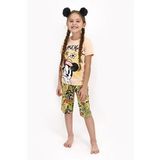 Minnie Mouse Lisanslı Check Me Out Yavruağzı Kız Çocuk Kapri Takımı