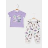 Minnie Mouse Lisanslı Kız Bebek Pijama Takımı MN21789 - Lila - 12 - 18 Ay