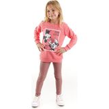 Minnie Mouse Lisanslı Kız Çocuk Sweatshirt 20167 - 5 Yaş - Pembe