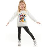 Minnie Mouse Lisanslı Kız Çocuk Sweatshirt 20170 - 6 Yaş - Ekru