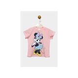 Minnie Mouse Lisanslı Kız Çocuk Tişört 21352 - 8 Yaş - Açık Pudra