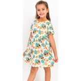 Minnie Mouse Lisanslı Turuncu Kız Çocuk Homewear Elbise - 3 - 4 Yaş