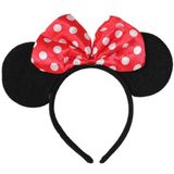 Minnie Mouse Taç Fare Tacı - Pembe Fiyonklu Parti Aksesuarı