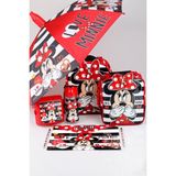 Minnie Mouse Yeni Sezon Lisanslı Mınnıe Mouse Anaokul beslenme Çantası Ile Beslenme Kabı matara 500 Ml şemsiye ve Kırtasiye Okul Seti - 12M-Krem