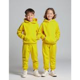 Minojoy Uthar Kükürt Yayı Pamuklu Kapşonlu Çocuk Sweatshirt Eşofman Altı Takım - Çok Renkli - 6 - 7 Yaş