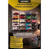 Minoleo 20li MiniGt Kaido House Pleksi Arkada Kutu Önde Araç Duvara Asılabilir Araba Sergileme Rafı