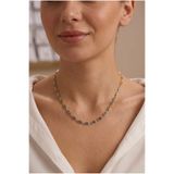 Minon Jewelry Safir Mavisi Taşlı İstasyon Kolye - 925 Ayar Gümüş - Şık Baget Tasarım