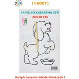 Minopi 1 Paket Alüminyum Folyo Kabartma Seti 20X30 cm Karışık Desenler Aliminyum Folyo Seti Kabartma