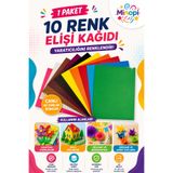 Minopi 1 Paket Elişi Kağıdı 20x30 Paketi 10'lu Hobi Tasarım Anaokulu Kreş Malzemesi