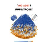 Minopi 100 Adet Fırça , Sulu Boya, Akrilik Boya, Guaj Boya, Yağlı Boya, Resim Fırçası
