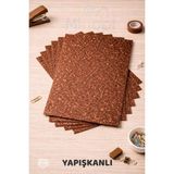 Minopi 10'lu Kahve Renk 50 x 70 cm Eva Simli Yapışkanlı Model Büyük Boy