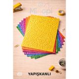 Minopi 10'lu Karışık Renk A4 Eva Simli Yapışkanlı Model 20X30 cm Boy