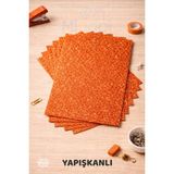 Minopi 10'lu Turuncu Renk 50 x 70 cm Eva Simli Yapışkanlı Model Büyük Boy