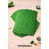 Minopi 10'lu Yeşil Renk 50 x 70 cm Eva Simli Yapışkanlı Model Büyük Boy