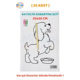 Minopi 25 Paket Alüminyum Folyo Kabartma Seti 20x30 cm Karışık Desenler Aliminyum Folyo Seti Kabartma