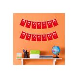 Minopi 40'Lı İpli Bayrak Büyük Boy 11X19 Cm 1 Paket Türk Bayrağı Kağıt İpli Ayyıldız Bayrak Sınıf Süs