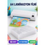 Minopi 50'li Paket A4 Laminasyon Filmi 125 Micron Laminasyon Kağıdı