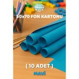 Minopi Açık Mavi Fon Kartonu 50x70 cm 10'lu Paket Renkli Fon Kartonu