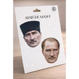 Minopi Atatürk Maske 2 Adet Çocuk Yüz Maskesi Milli Bayram Okul Gösteri Maskesi