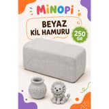 Minopi Beyaz Kil Seramik Hamuru Doğal Kil Çamuru 250 gr