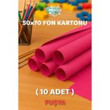 Minopi Fuşya Fon Kartonu 50X70 cm 10'lu Paket Renkli Fon Kartonu