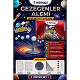 Minopi Gezegenler Alemi Kendin Yap Boyama Seti Güneş Sistemi STEM Eğitim Maketi