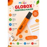 Minopi Globox Fosforlu Kalem Kesik Uç Canlı Renk İşaretleme Kalemi 1 Adet – Turuncu