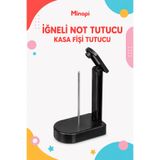 Minopi İğneli Not Tutucu Siyah Masaüstü Slip POS Kasa Fişi ve Adisyon Kağıdı Tutacağı