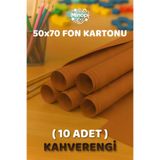 Minopi Kahverengi Fon Kartonu 50x70 cm 10'lu Paket Renkli Fon Kartonu