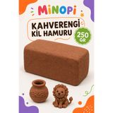 Minopi Kahverengi Kil Seramik Hamuru Doğal Kil Çamuru 250 gr