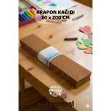 Minopi Kahverengi Krapon Kağıdı 10'lu Paket Renkli El İşi Kağıdı Okul Anaokulu Süsleme
