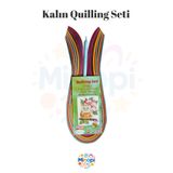 Minopi Kalın Quilling Seti, Kağıt Katlama Sanatı, 10 mm