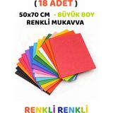 Minopi Karışık Renkli Mukavva 18 Adet 50X70 cm Sert Karton Mukavva