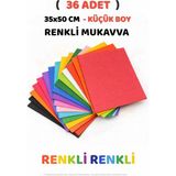 Minopi Karışık Renkli Mukavva 36 Adet 35X50 cm Sert Karton Mukavva