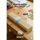 Minopi Krem Krapon Kağıdı 10'lu Paket Renkli El İşi Kağıdı Okul Anaokulu Süsleme