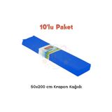 Minopi Lacivert Krapon Kağıdı 50x200 cm Renkli Grapon Kağıdı Okul Kreş Etkinlik Setleri için