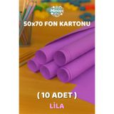Minopi Lila Fon Kartonu 50x70 cm 10'lu Paket Renkli Fon Kartonu