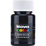 Minopi Nova Color Kumaş Boyası Siyah 30 ml Şişe