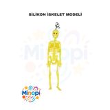 Minopi Plastik İskelet Modeli 20 Cm 1 Adet Plastik İnsan İsket Modeli Silikon İskelet Deneyi Araba Süsü