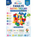 Minopi Renkli Fasulye Sayma Taşları Matematik İşlem ve Örüntü Öğrenme Okul Öncesi Eğitici Materya