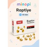 Minopi Sarı Renk Raptiye Pano Harita Mantar Levha ve Kâğıt Sabitleme İğnesi