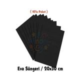 Minopi Siyah Renkli Eva Süngeri 20X30 cm 10'lu Paket 1.5 mm