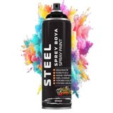 Minopi Siyah Sprey Boya 200 ml Hızlı Kuruyan Renkli Profesyonel Ahşap Plastik Demir Metal Cam Porselen